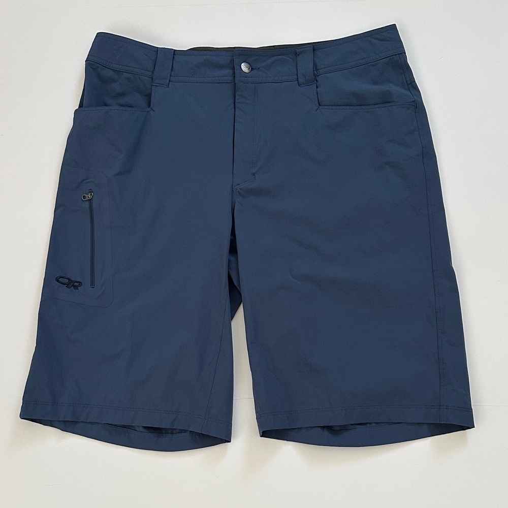 Outdoor Research Men’s Ferrosi 12” Shorts V044  Blue Zipper Fly Lightweight Camp